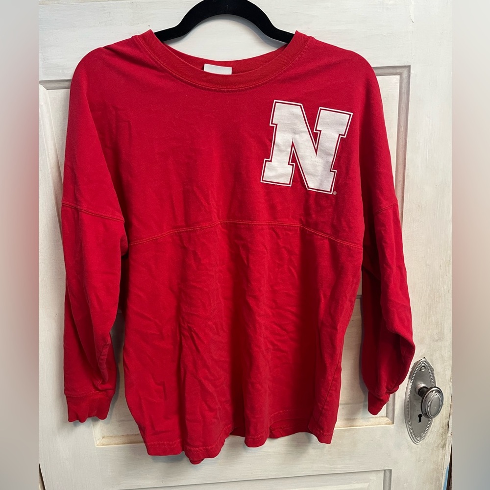 Red Husker long sleeve tshirt